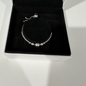 Pandora silver adjustable bracelet.